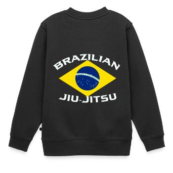 Brazilian Jiu-Jitsu - Kinder Premium Organic Sweatshirt - Schwarz - Hinten - AI Model Kid Female (0cm)