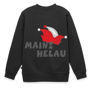 Helau Mainz Helau 01a - Kinder Premium Organic Sweatshirt - Schwarz - Hinten - AI Model Kid Female (0cm)