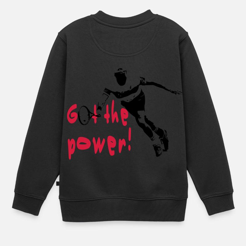 tennis - Sweat Premium enfant bio - noir