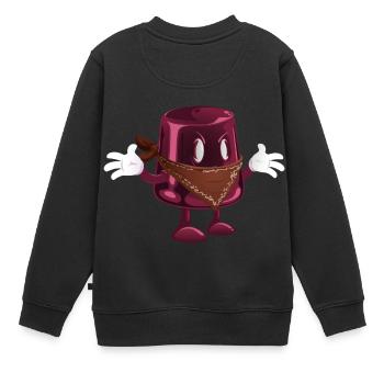 Un seau avec les bras et les jambes - Sweat Premium enfant bio - noir - Dos - AI Model Kid Female (0cm)