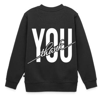 Merci Merci Merci cadeau - Sweat Premium enfant bio - noir - Dos - AI Model Kid Female (0cm)