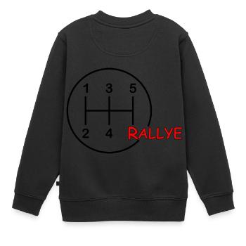 Motorsport Gangschaltung Rallye - Kinder Premium Organic Sweatshirt - Schwarz - Hinten - AI Model Kid Female (0cm)