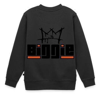 Hip Hop Rap Style Shirt Hoodie Tanktop - Kinder Premium Organic Sweatshirt - Schwarz - Hinten - AI Model Kid Female (0cm)