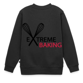 faire cuire au four - Sweat Premium enfant bio - noir - Dos - AI Model Kid Female (0cm)