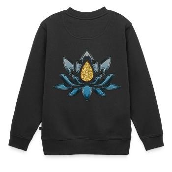 tatouage de lotus 5084493 1920 - Sweat Premium enfant bio - noir - Dos - AI Model Kid Female (0cm)