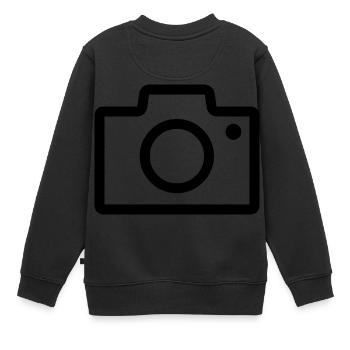 Caméra - Sweat Premium enfant bio - noir - Dos - AI Model Kid Female (0cm)