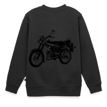 Simson S51 B4 - Sweat Premium enfant bio - noir - Dos - AI Model Kid Female (0cm)