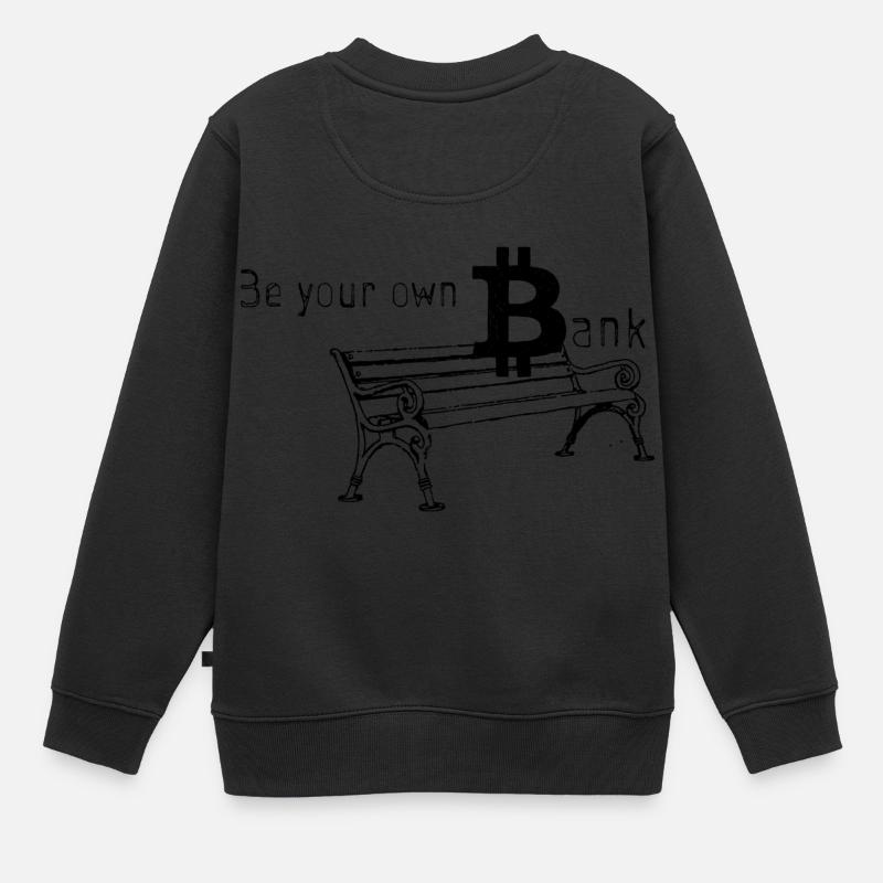 Bitcoin Bank - Kinder Premium Organic Sweatshirt - Schwarz