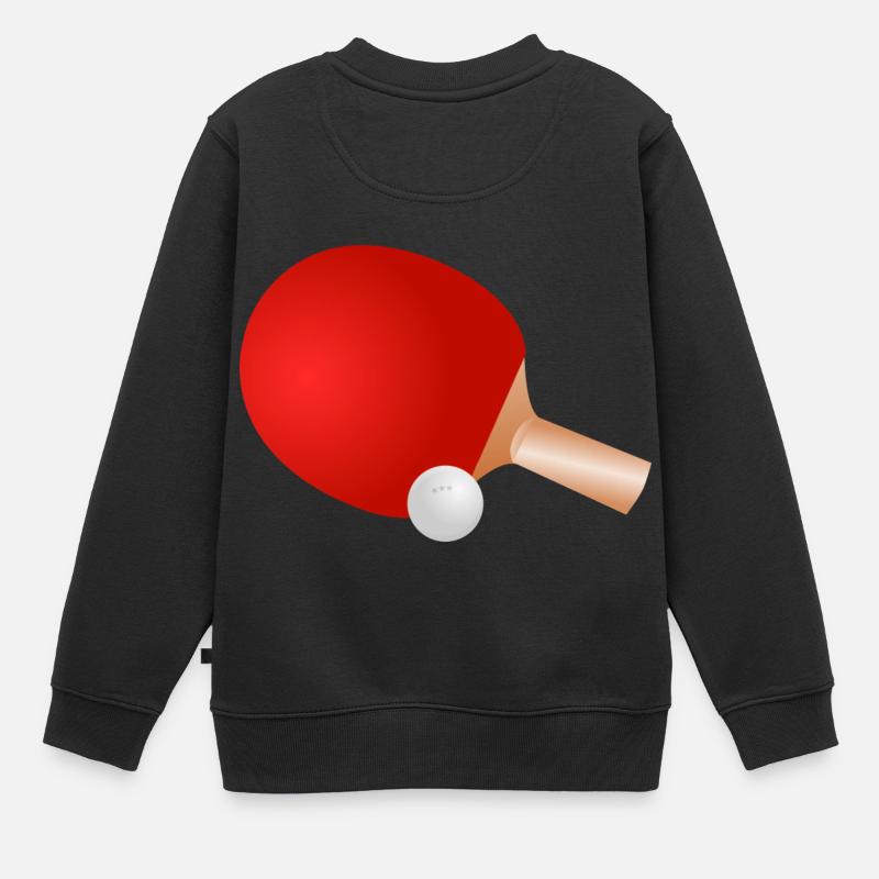 Tischtennisschläger - Kinder Premium Organic Sweatshirt - Schwarz