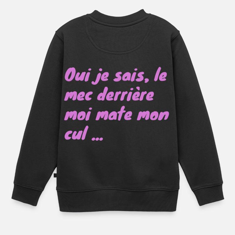 Blague - Sweat Premium enfant bio - noir