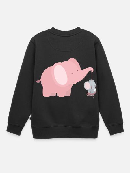 amitié inhabituelle - Sweat Premium enfant bio - noir