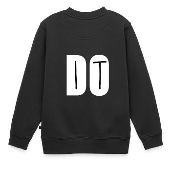 DO IT - Kinder Premium Organic Sweatshirt - Schwarz - Hinten - AI Model Kid Female (0cm)