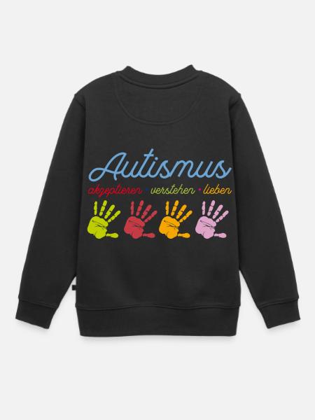 Autismus - Kinder Premium Organic Sweatshirt - Schwarz