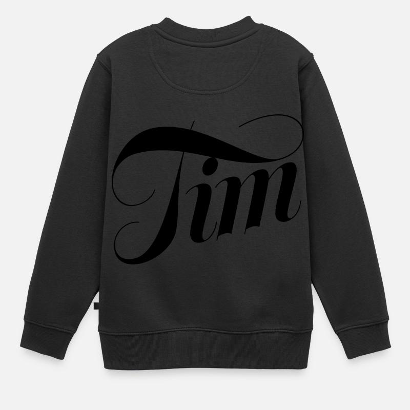 Tim - Sweat Premium enfant bio - noir
