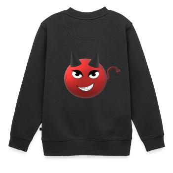 Devil - Kids Premium Organic Sweatshirt - black - Back - AI Model Kid Female (0cm)