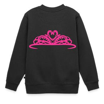 Tiare - rose - Sweat Premium enfant bio - noir - Dos - AI Model Kid Female (0cm)