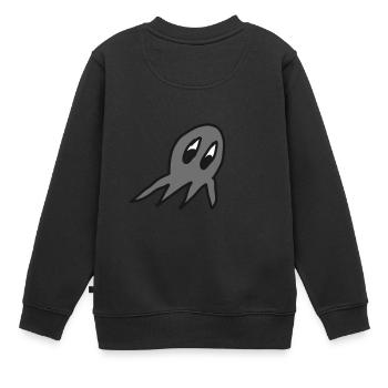 calamar - Sweat Premium enfant bio - noir - Dos - AI Model Kid Female (0cm)