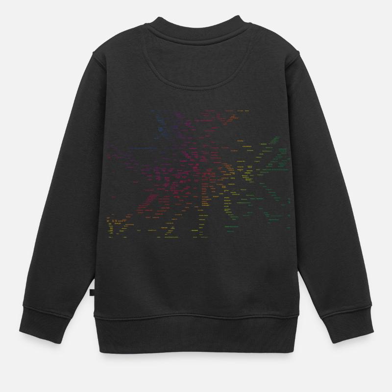 Berlin Karte U-Bahn Stationen - Kinder Premium Organic Sweatshirt - Schwarz