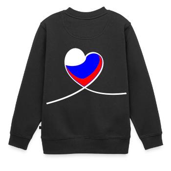 Coeur de la Russie - Sweat Premium enfant bio - noir - Dos - AI Model Kid Female (0cm)