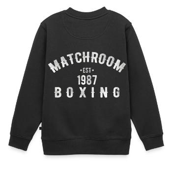 Matchroom 1987 - Kinder Premium Organic Sweatshirt - Schwarz - Hinten - AI Model Kid Female (0cm)