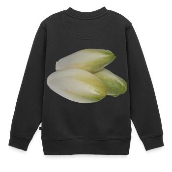 salat salad lettuce halloween gemuese vegetables12 - Kinder Premium Organic Sweatshirt - Schwarz - Hinten - AI Model Kid Female (0cm)
