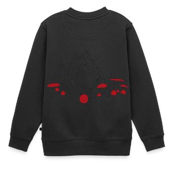 Dumb Scream of the Viking - Kids Premium Organic Sweatshirt - black - Back - AI Model Kid Female (0cm)