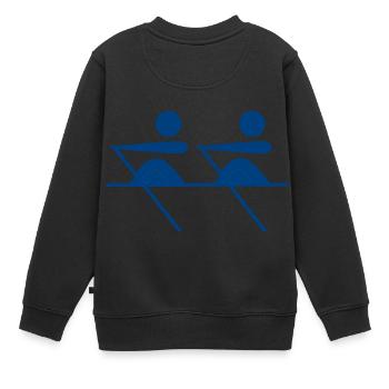 Voile de bateau pagaie bateau à rames segelboot18 - Sweat Premium enfant bio - noir - Dos - AI Model Kid Female (0cm)