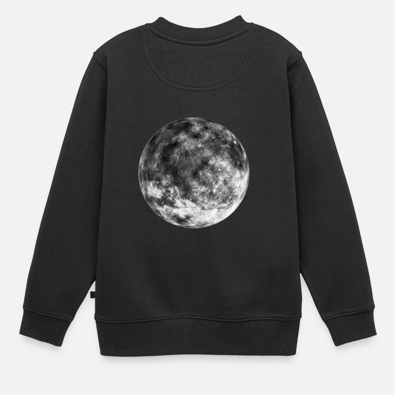la lune - Sweat Premium enfant bio - noir
