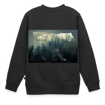 Wildnis Bären Poster - Kinder Premium Organic Sweatshirt - Schwarz - Hinten - AI Model Kid Female (0cm)