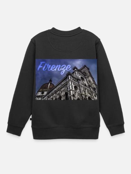 Cathédrale de Florence Italie Toscane - Sweat Premium enfant bio - noir