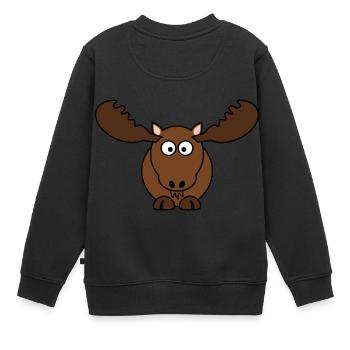 élan - Sweat Premium enfant bio - noir - Dos - AI Model Kid Female (0cm)