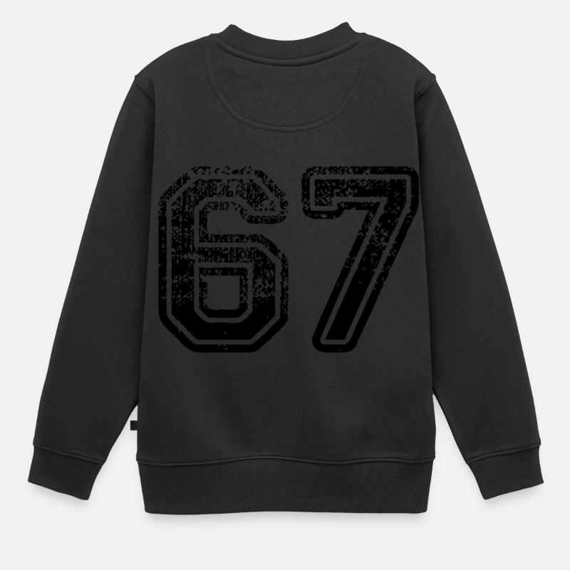67 - Kinder Premium Organic Sweatshirt - Schwarz
