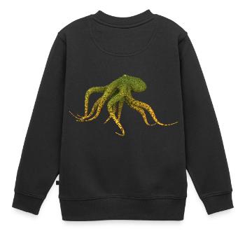 Poulpes, calamars, poulpes - Sweat Premium enfant bio - noir - Dos - AI Model Kid Female (0cm)