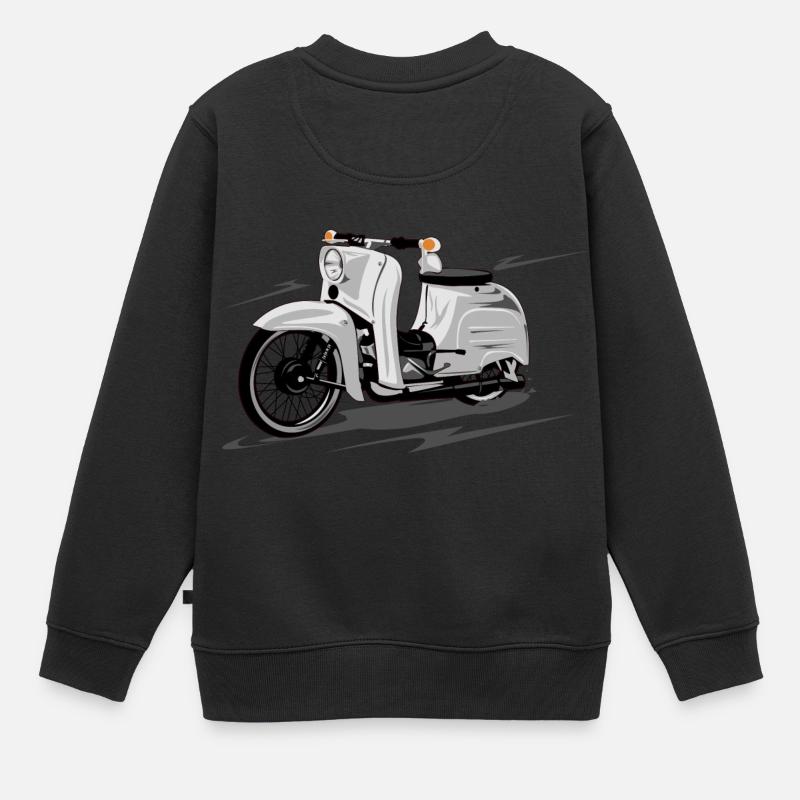 Simson Schwalbe KR51 Roller - Kinder Premium Organic Sweatshirt - Schwarz