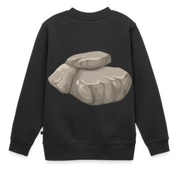 bergarbeiter miner bergwerk mine coal kohle23 - Kinder Premium Organic Sweatshirt - Schwarz - Hinten - AI Model Kid Female (0cm)