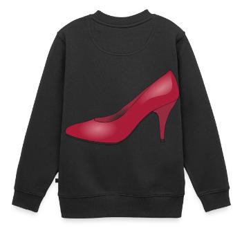 schuhe highheels schoes flipflops boots stiefel36 - Kinder Premium Organic Sweatshirt - Schwarz - Hinten - AI Model Kid Female (0cm)
