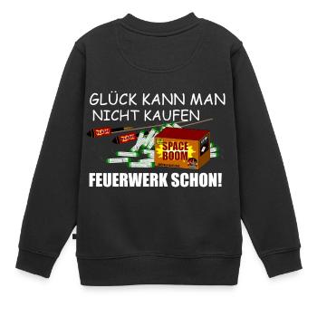 Feuerwerk kann man kaufen - Kinder Premium Organic Sweatshirt - Schwarz - Hinten - AI Model Kid Female (0cm)