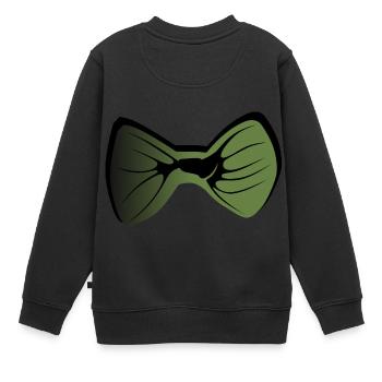 noeud papillon 2604 i - Sweat Premium enfant bio - noir - Dos - AI Model Kid Female (0cm)
