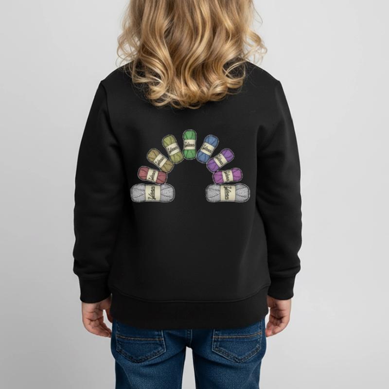Regenbogen oder Garn Kinder Premium Organic Sweatshirt