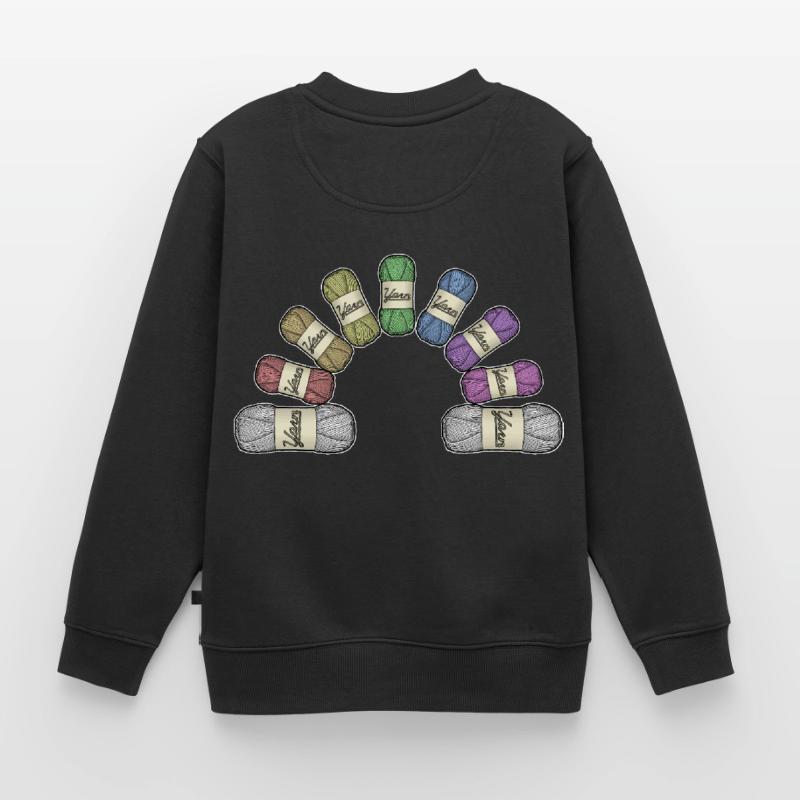 Regenbogen oder Garn Kinder Premium Organic Sweatshirt