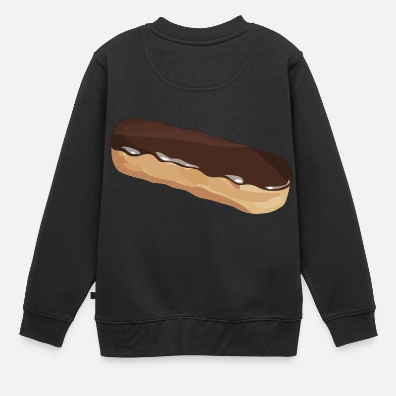 eclair_chocolat - Kids Premium Organic Sweatshirt - black