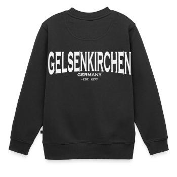 Gelsenkirchen - Sweat Premium enfant bio - noir - Dos - AI Model Kid Female (0cm)