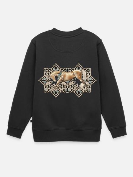 Akhal - Sweat Premium enfant bio - noir