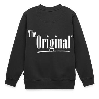 the original mit remix vater/sohn partnerlook team - Kinder Premium Organic Sweatshirt - Schwarz - Hinten - AI Model Kid Female (0cm)