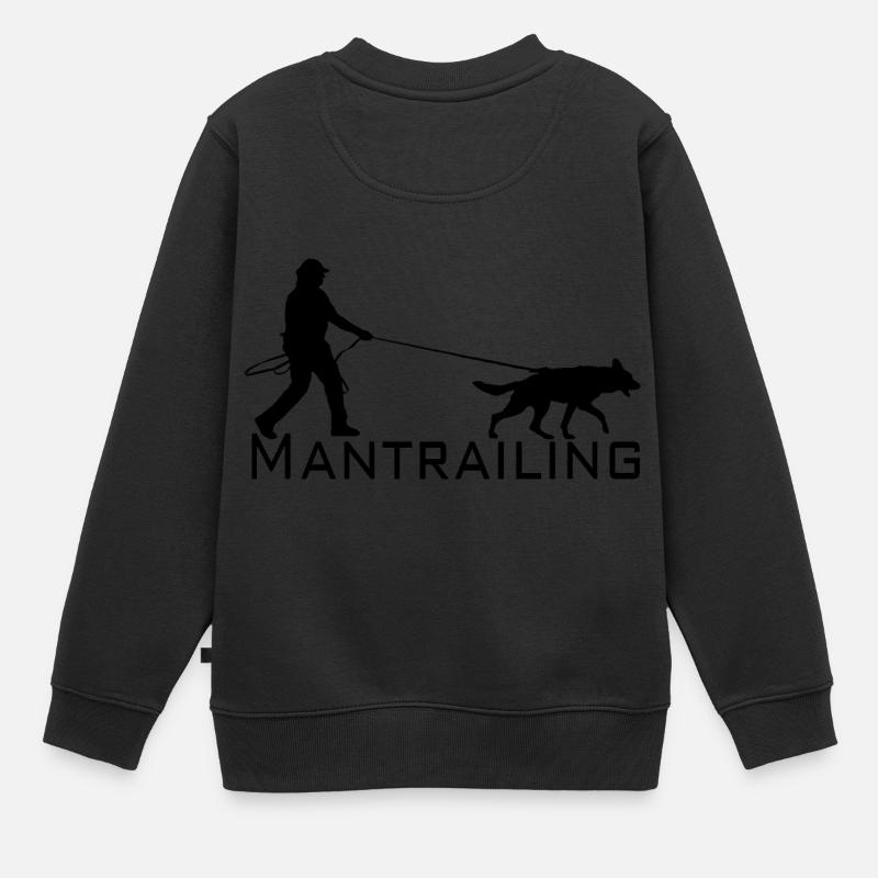 Mantrailing Schwarz - Kinder Premium Organic Sweatshirt - Schwarz