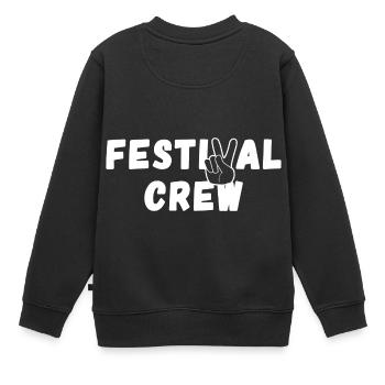 ÉQUIPE DU FESTIVAL - Sweat Premium enfant bio - noir - Dos - AI Model Kid Female (0cm)