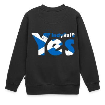 Indépendance écossaise - Sweat Premium enfant bio - noir - Dos - AI Model Kid Female (0cm)