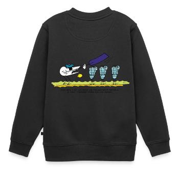 Devise du Marin Shadoks - Sweat Premium enfant bio - noir - Dos - AI Model Kid Female (0cm)