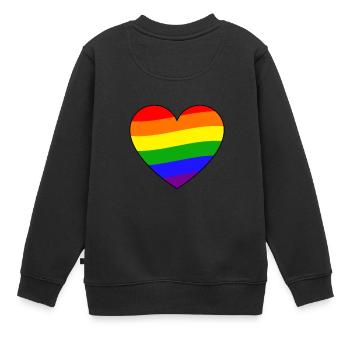 Pride - Kinder Premium Organic Sweatshirt - Schwarz - Hinten - AI Model Kid Female (0cm)