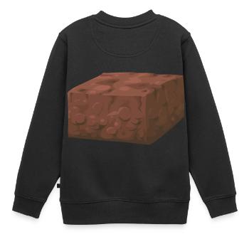 Brownie - Kinder Premium Organic Sweatshirt - Schwarz - Hinten - AI Model Kid Female (0cm)